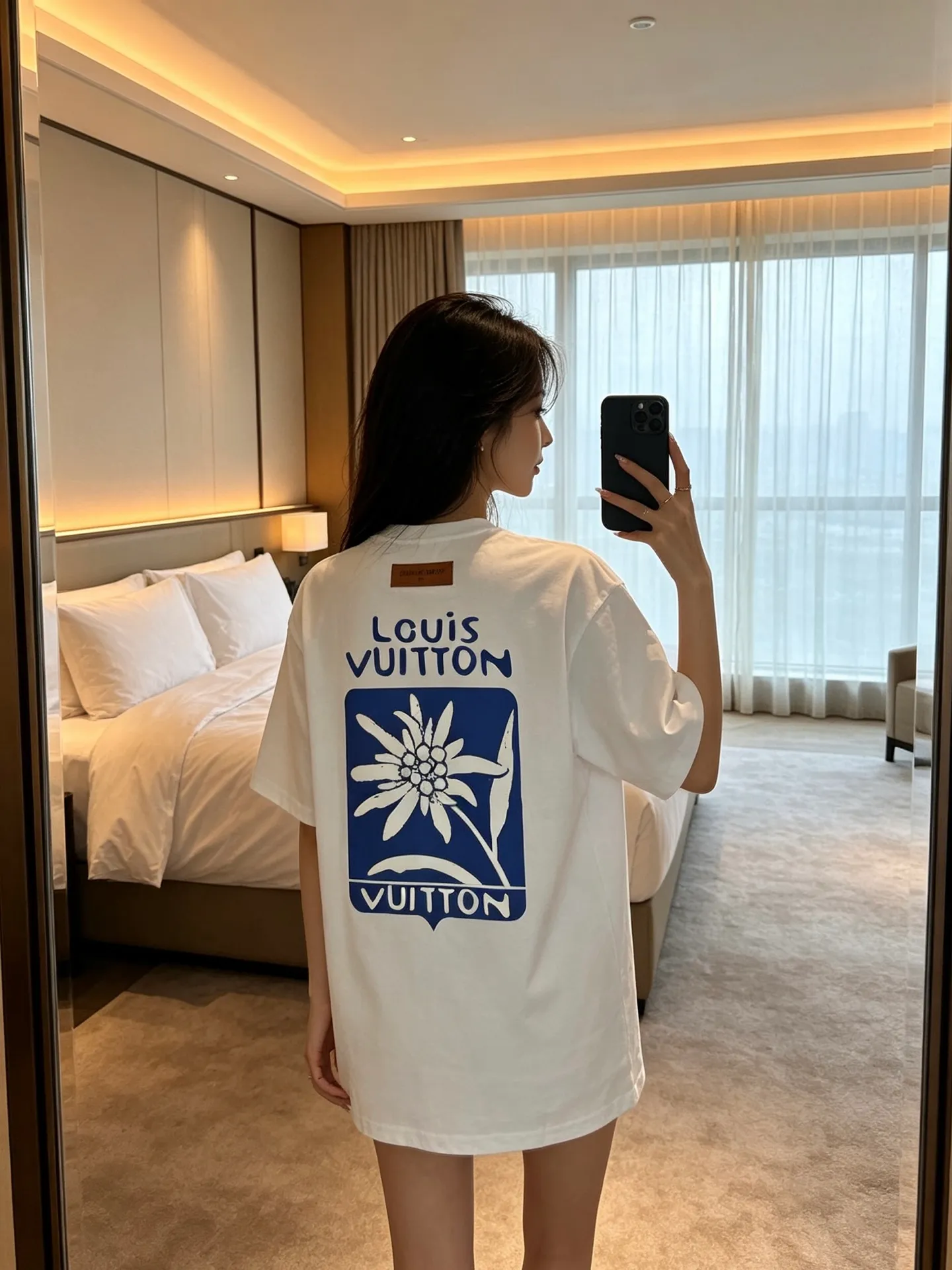 Louis Vuitton/Louis Vuitton floral print short sleeves